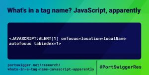 What's in a tag name? JavaScript, apparently